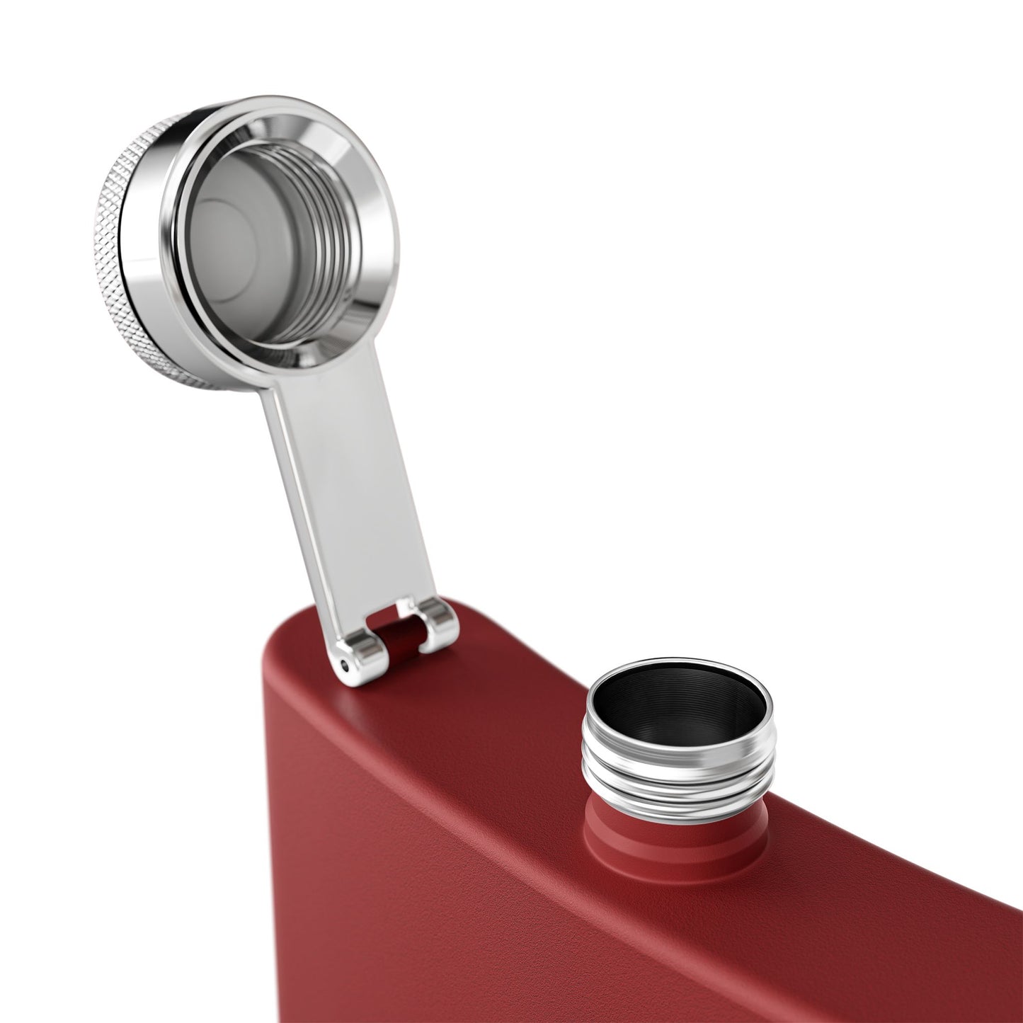 Flask - "One More Pour" Stainless Steel 6oz Hip Flask, Bartender-Inspired Gift