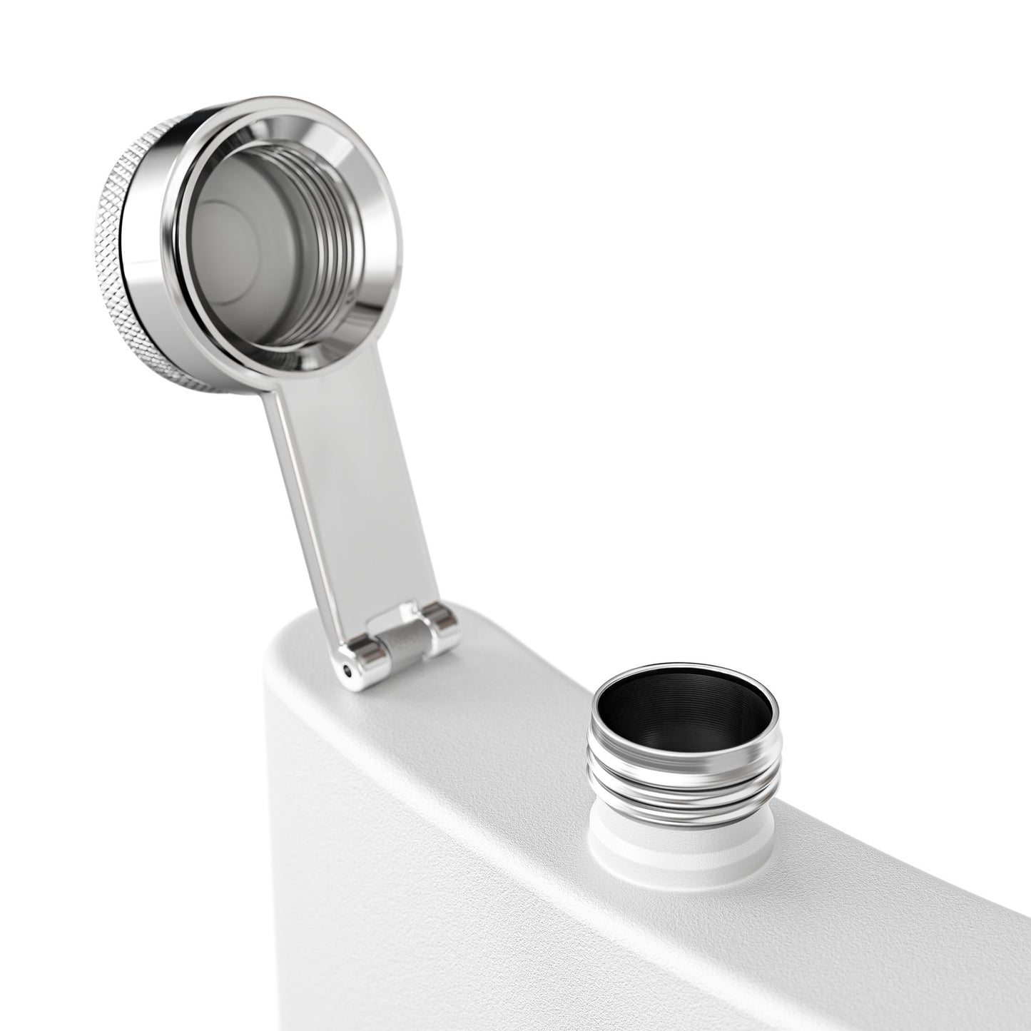 Flask - "One More Pour" Stainless Steel 6oz Hip Flask, Bartender-Inspired Gift